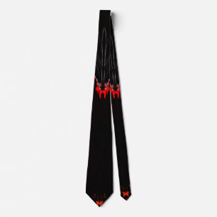 Dark Anime Fantasy Crow and Demon Art Tie