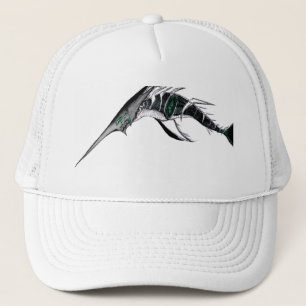 Dark Anime Fantasy Crow and Demon Art Trucker Hat
