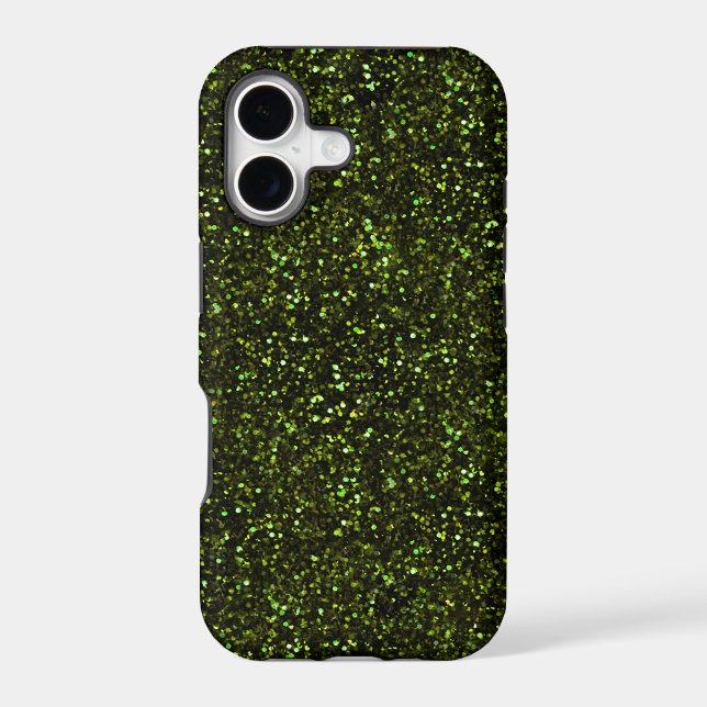 Dark Apple Green Glitter (Back)