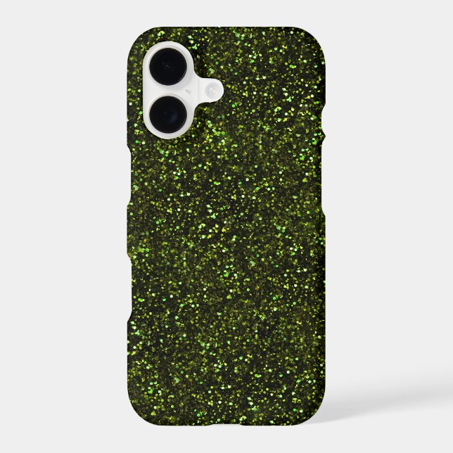 Dark Apple Green Glitter (Back)