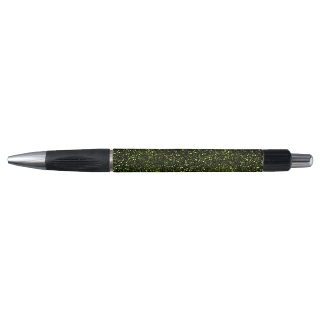 Dark Apple Green Glitter Pen (Front)