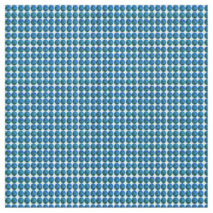 Dark Aqua Dot Combed Cotton Fabric