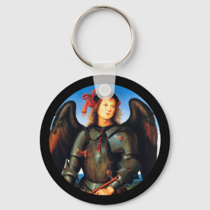 Dark Archangel Michael Keychain