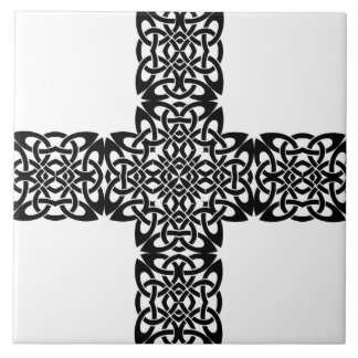 Dark Art Cross Design Tile