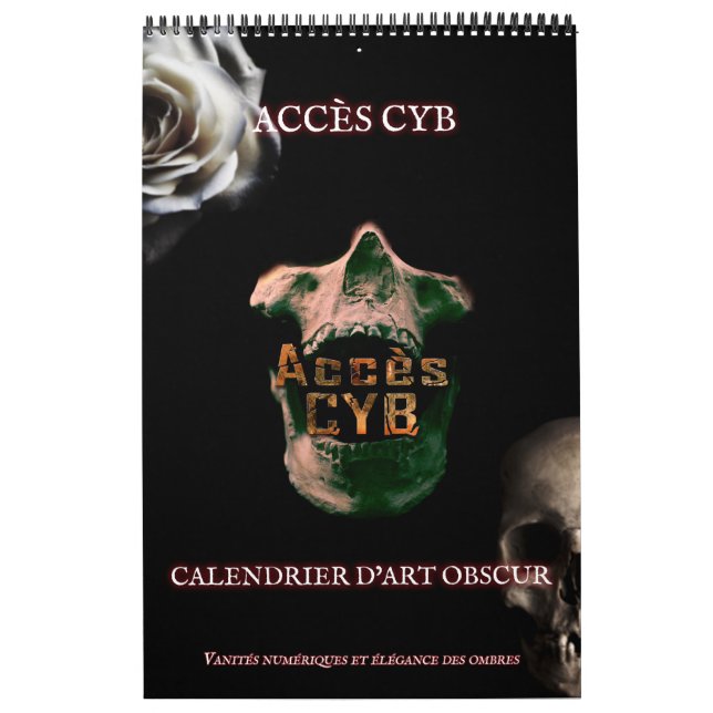 Dark Art Wall Calendar - Vertical Format (Cover)