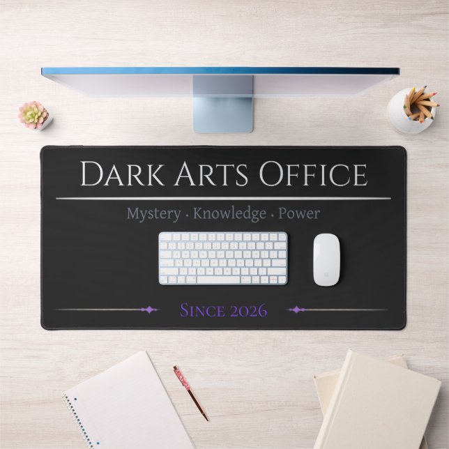 Dark Arts Office Desk Mat Gothic Wizard Decor (Office 1)