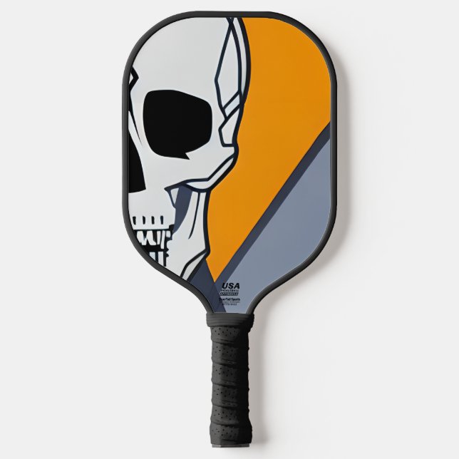 Dark Arts Skull Pickleball Paddle (Front)