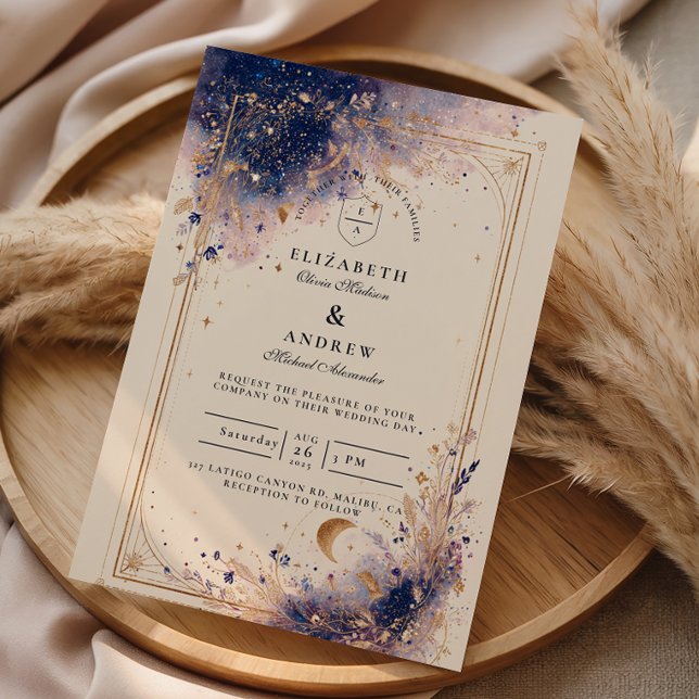 Dark Astrology Wedding Invitation (Creator Uploaded)