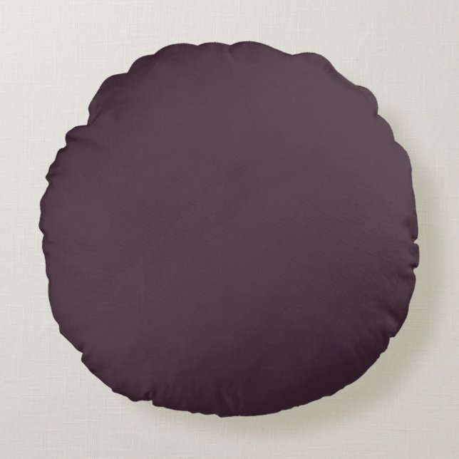 Dark Aubergine Chic Calming Brinjal Pillow (Front)
