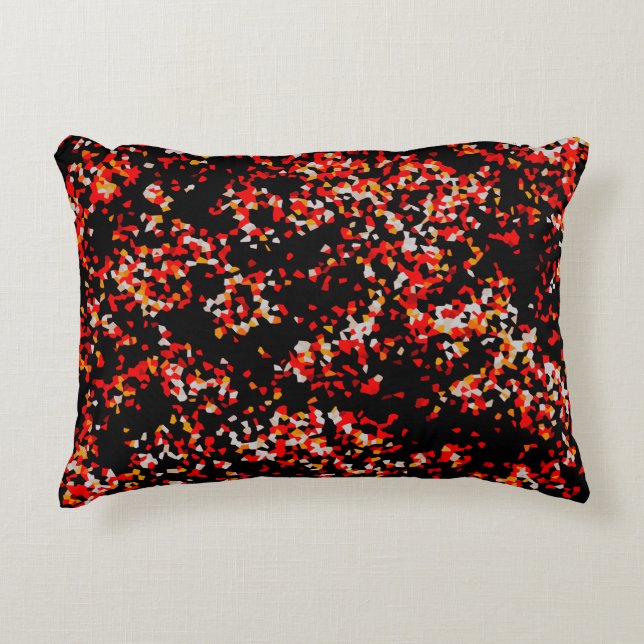 Dark Autumn Confetti Accent Pillow (Front)