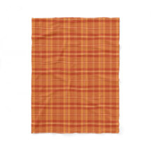 Dark Autumn Orange Layered Detailed Fall Plaid