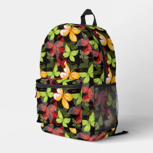 Dark Autumn Pattern Printed Backpack