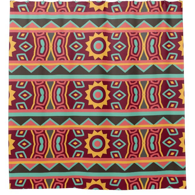 Dark Background: Ethnic Aztec Seamless (Front)