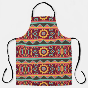 Dark Background: Ethnic Aztec Seamless Apron