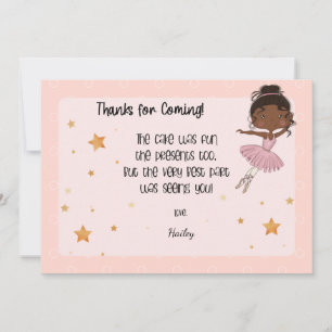 Dark Ballerina Thank You Card