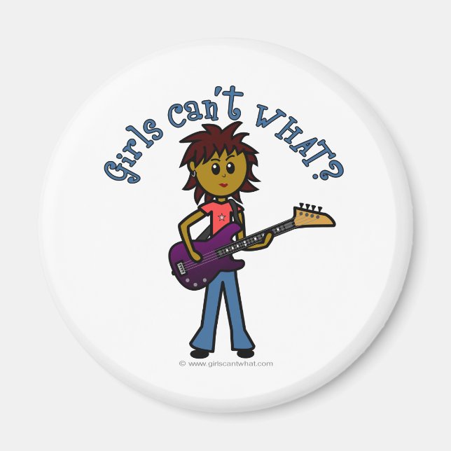 Dark Bass Player Magnet (Front)