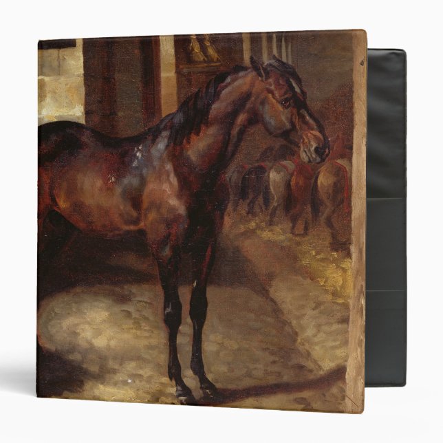 Dark Bay Horse in the stable Binder (Front/Inside)