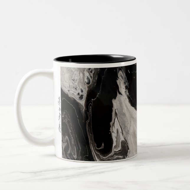 Dark Becomes Night Two-Tone Coffee Mug (Left)