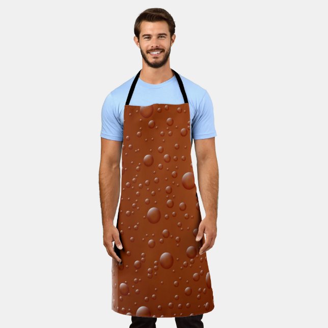 Dark Beer Bubbles Apron (Worn)