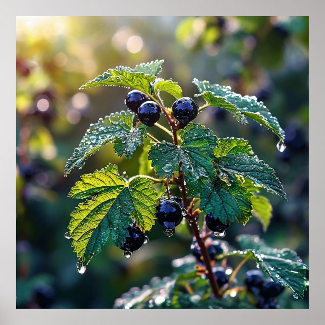 🫐 Dark Berries For Kitchen Wall 🫐 Poster (Front)
