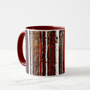 Dark Birch Forest Mug