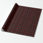 Dark Black and Red Traditional Christmas Tartan Wrapping Paper<br><div class="desc">Deeply dramatic tartan plaid wrapping paper featuring a rich pattern of black and deep maroon with thin accent lines of bright red,  white,  and subtle yellow. Perfect for traditional,  rustic,  and sophisticated holiday gifts.</div>