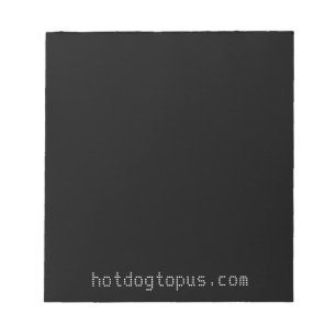 Dark Black Notepad for White Gel Pens and Markers