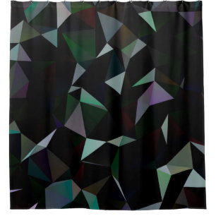 Dark Black triangle mosaic pattern. Geometric illu