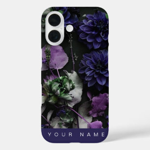 Dark Bloom Blue iPhone 16 Case