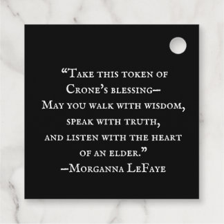 Dark Bloom Croning Ceremony   Favour Tags