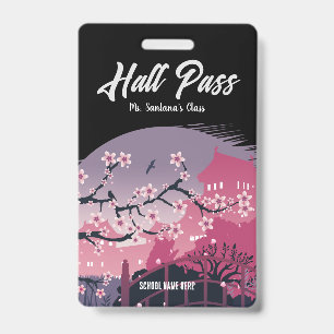 Dark Blossom Hall Pass Badge