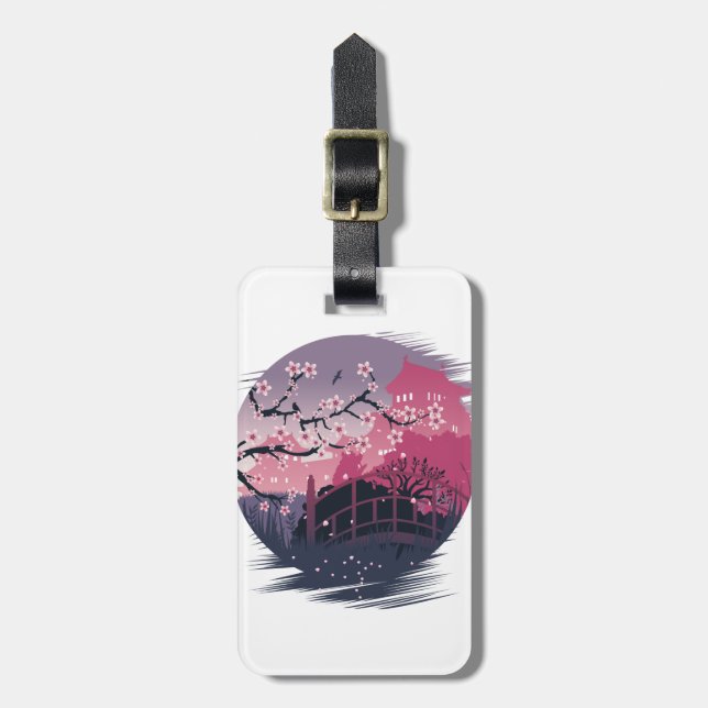 Dark Blossom  Luggage Tag (Front Vertical)