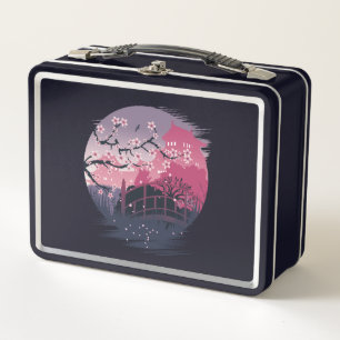 Dark Blossom Metal Lunch Box