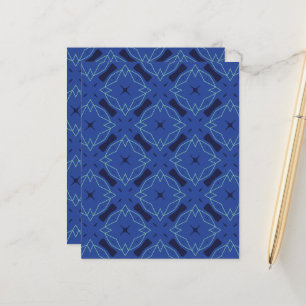 Dark Blue Abstract Pattern 22.0 Scrapbook Paper 