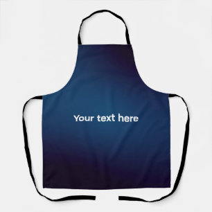 Dark Blue Abstract Pattern Add Text Apron