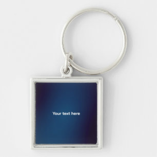 Dark Blue Abstract Pattern Add Text Keychain