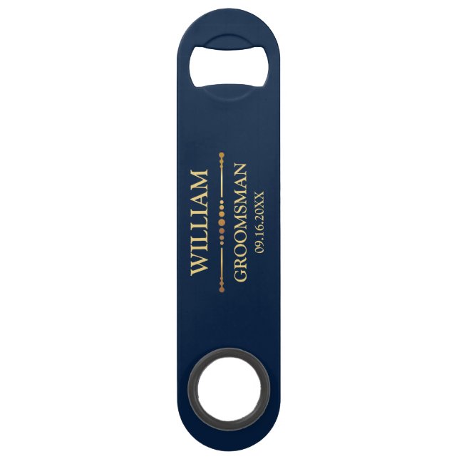 Dark Blue and Gold Bar Key (Front)