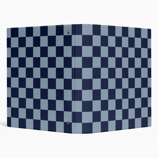 Dark Blue and Light Blue Chequerboard Binder (Background)