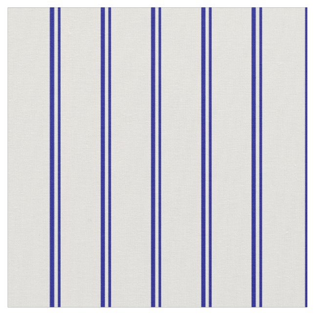 Dark Blue and Light Yellow Coloured Lines Fabric (Close Up)