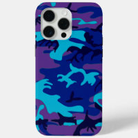 Dark Blue and Purple Camouflage