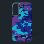 Dark Blue and Purple Camouflage Samsung Galaxy Case<br><div class="desc">Blue and purple camouflage pattern image on this product. Personalize this template with your art or photo and edit it as you like.</div>