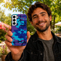 Dark Blue and Purple Camouflage