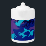 Dark Blue and Purple Camouflage Tea Pot<br><div class="desc">Blue and purple camouflage pattern image on this product View all my shops here http://bit.ly/SandyspiderStores ****** Contact me at admin@giftsyoutreasure.com ******* PLEASE NOTE: All "Other designs you may like", "Add an Essential Accessory". "Zazzle Inspirations" and "Reviews" below and above are from other shopkeepers. If is states "Collection" then that is...</div>