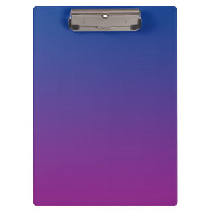 “Dark Blue And Purple Ombre” Clipboard