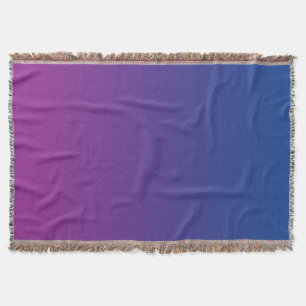 Dark Blue And Purple Throw Blanket