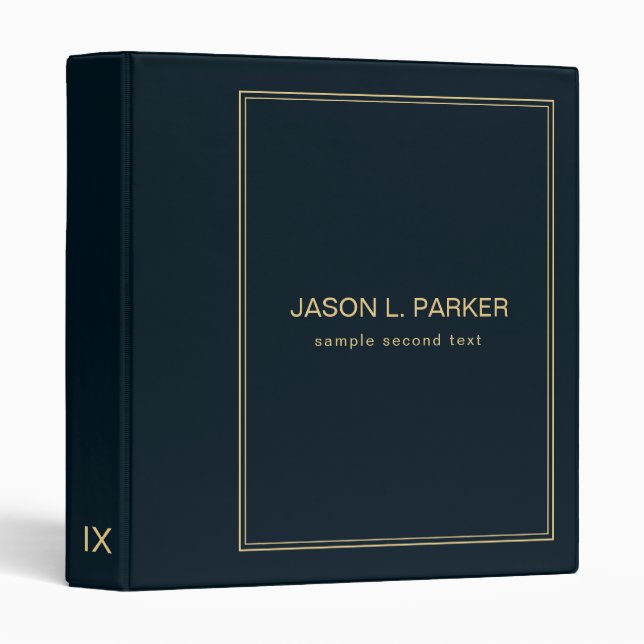 Dark Blue Binder (Front/Spine)