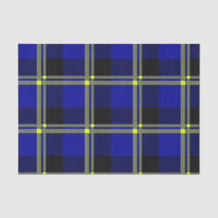 Dark Blue, Black and Yellow Plaid Tissue Paper