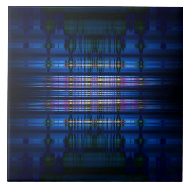 Dark blue blur pattern tile (Front)