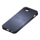 Dark Blue Brushed Aluminum Metal Look-Monogram