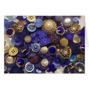 Dark Blue Button Collage